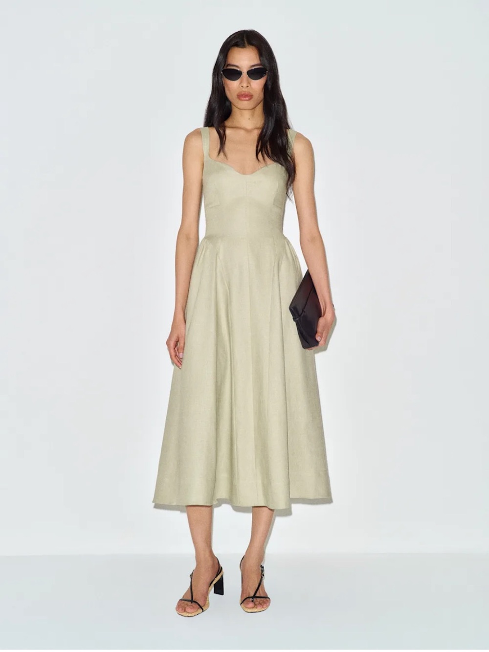 Reformation Birdie Linen Dress - Size 8